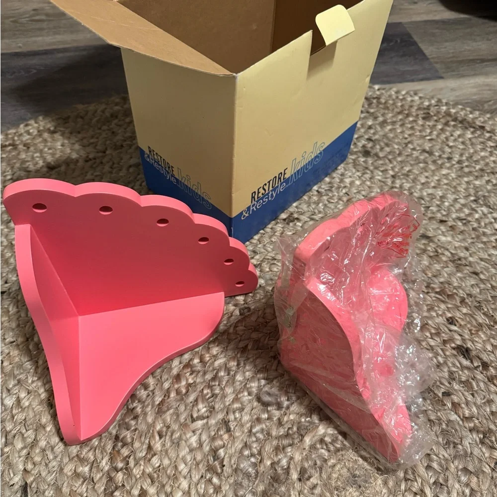 Restore & Restyle Pink Corner Shelf Set